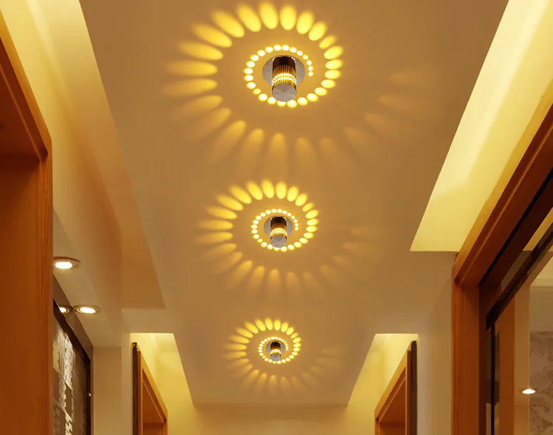 Luz de Pared para Pasillo con LED Cambiante de Colores