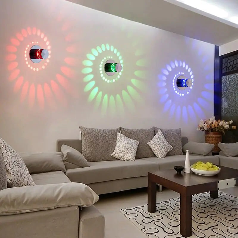 Luz de Pared para Pasillo con LED Cambiante de Colores