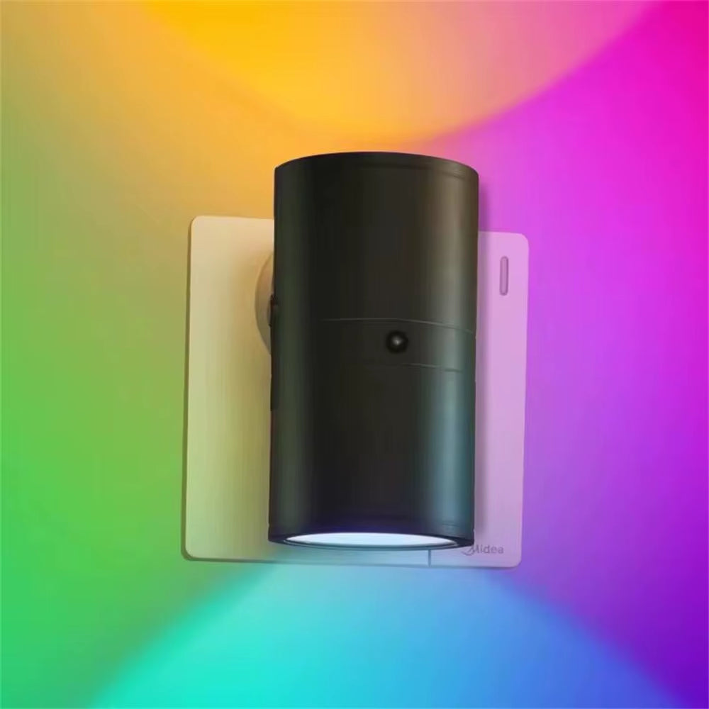 Night Light Plug into Wall RGB/3 Color Dimmable Portable Socket LED Night Light EU Plug-In Bedside Lamp Room Corridor Home Decor