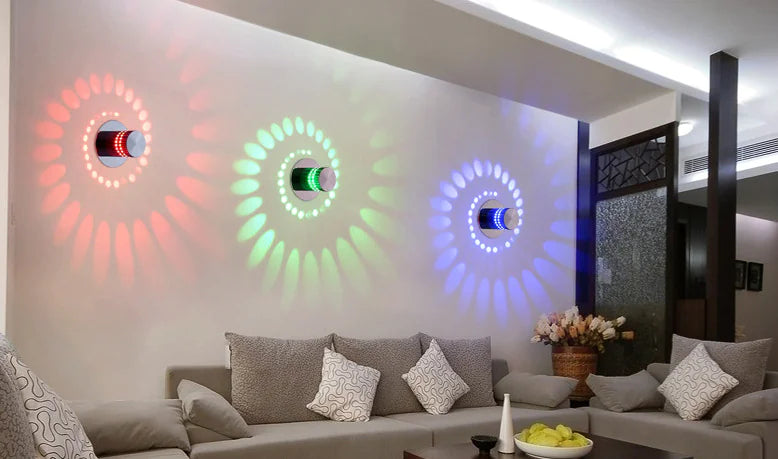 Luz de Pared para Pasillo con LED Cambiante de Colores