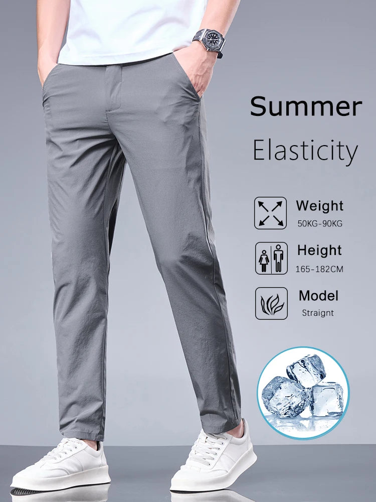 Pantalones transpirables para hombre, estilo casual-elegante con comodidad superior.