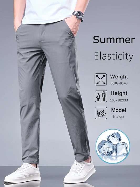 Pantalones transpirables para hombre, estilo casual-elegante con comodidad superior.