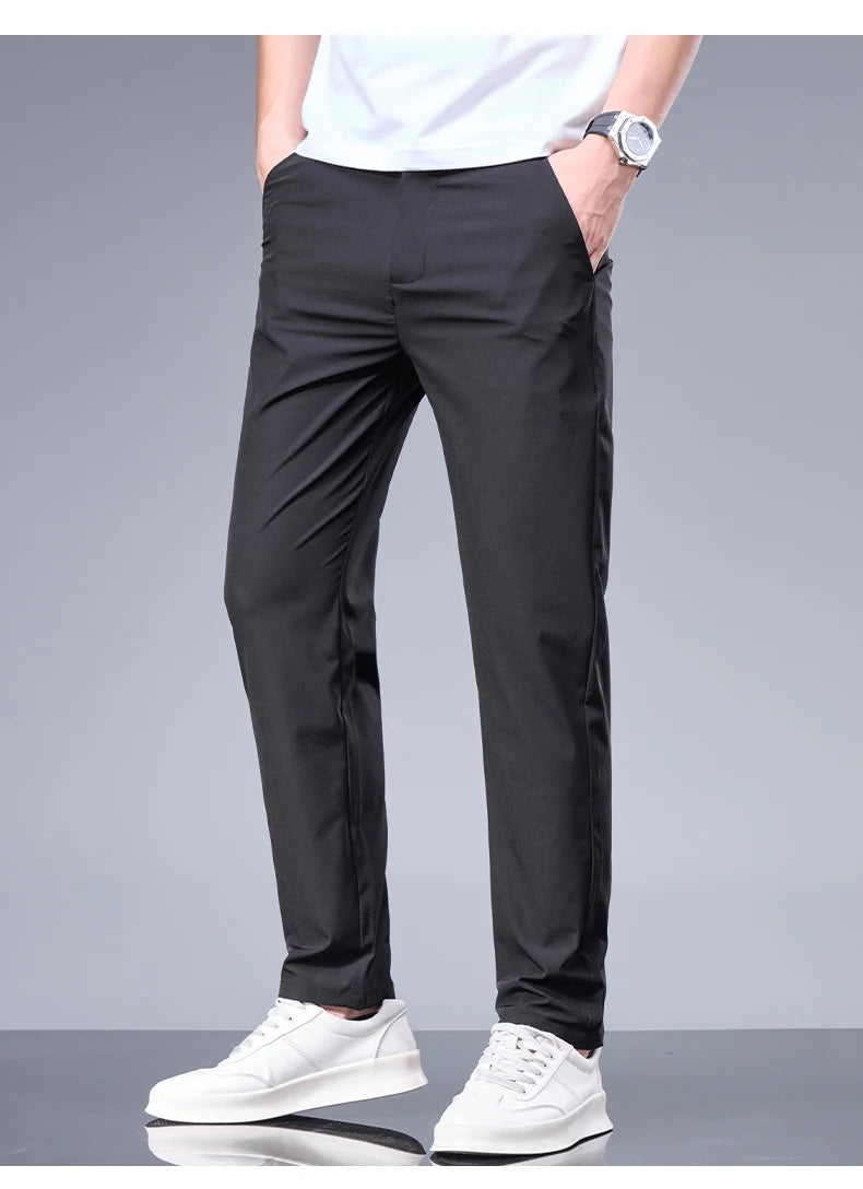 Pantalones transpirables para hombre, estilo casual-elegante con comodidad superior.