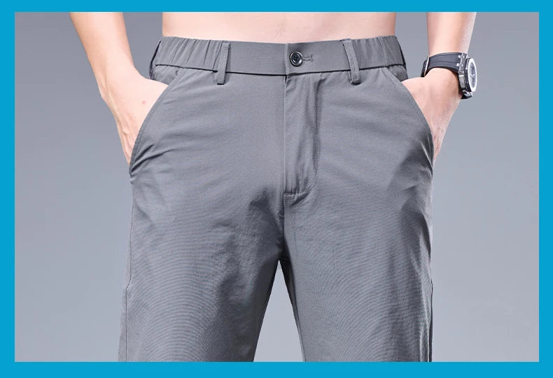 Pantalones transpirables para hombre, estilo casual-elegante con comodidad superior.