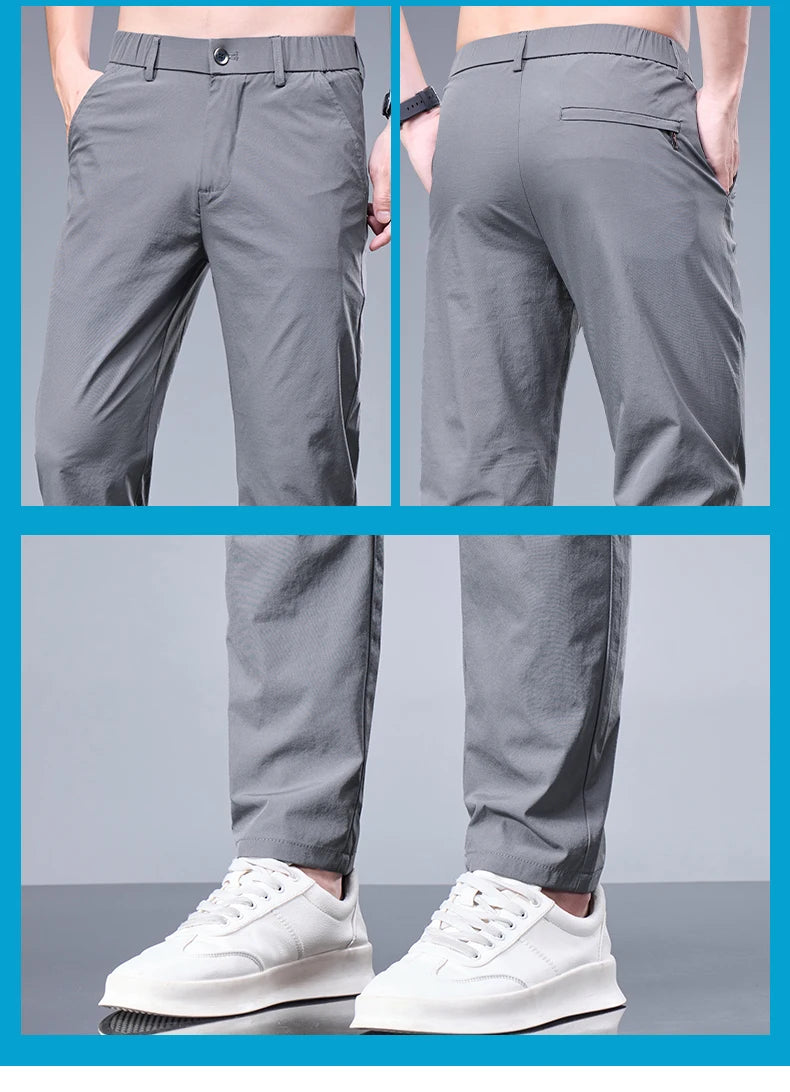 Pantalones transpirables para hombre, estilo casual-elegante con comodidad superior.
