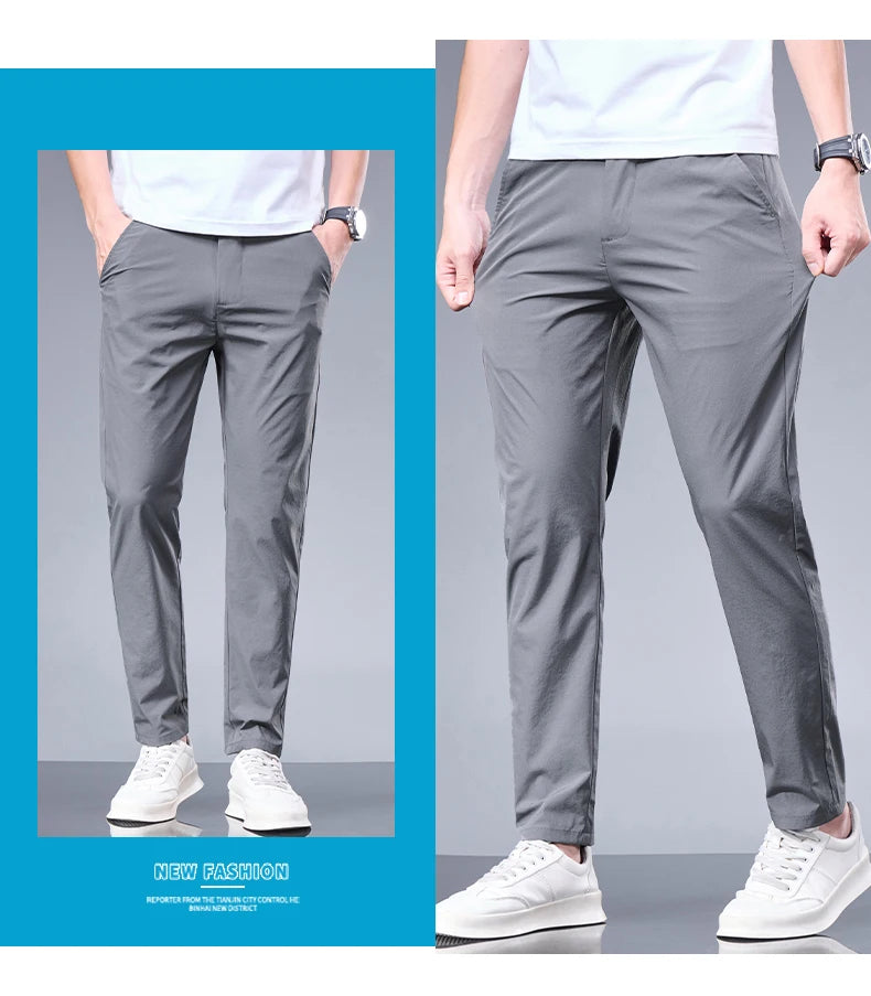 Pantalones transpirables para hombre, estilo casual-elegante con comodidad superior.