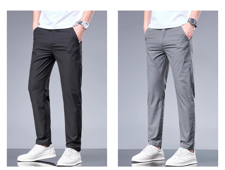 Pantalones transpirables para hombre, estilo casual-elegante con comodidad superior.
