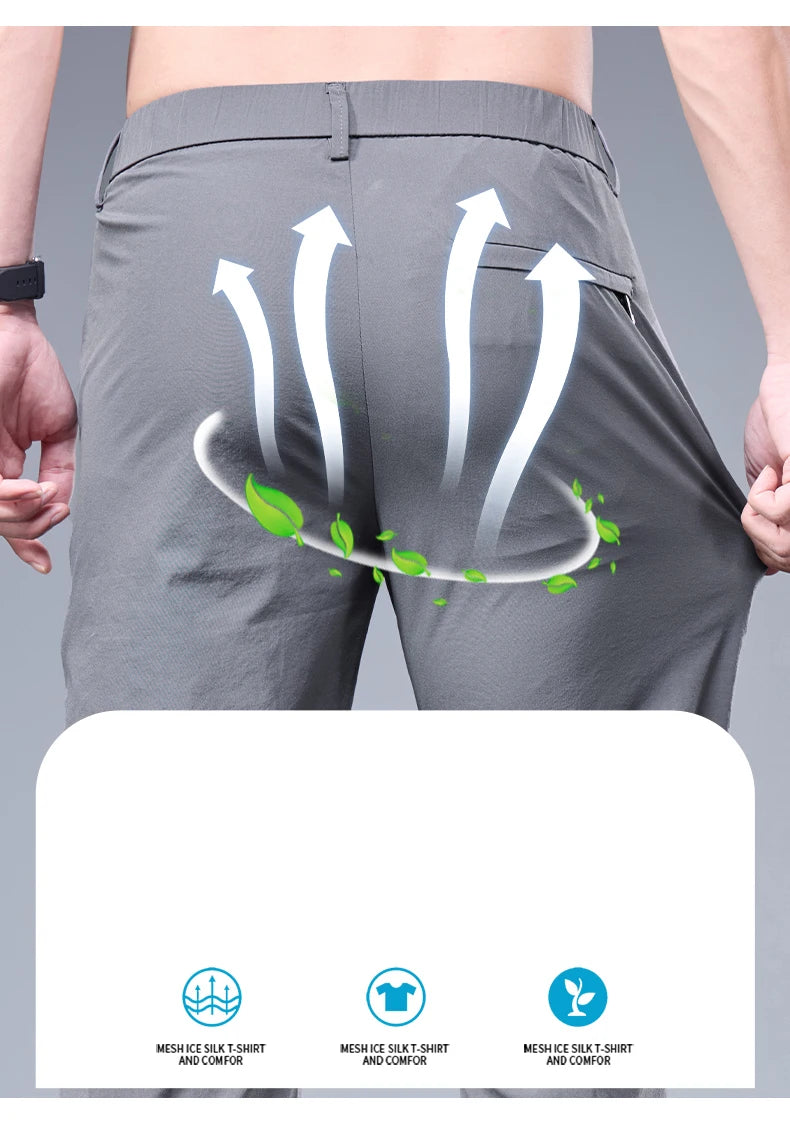 Pantalones transpirables para hombre, estilo casual-elegante con comodidad superior.