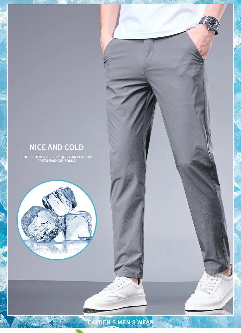 Pantalones transpirables para hombre, estilo casual-elegante con comodidad superior.
