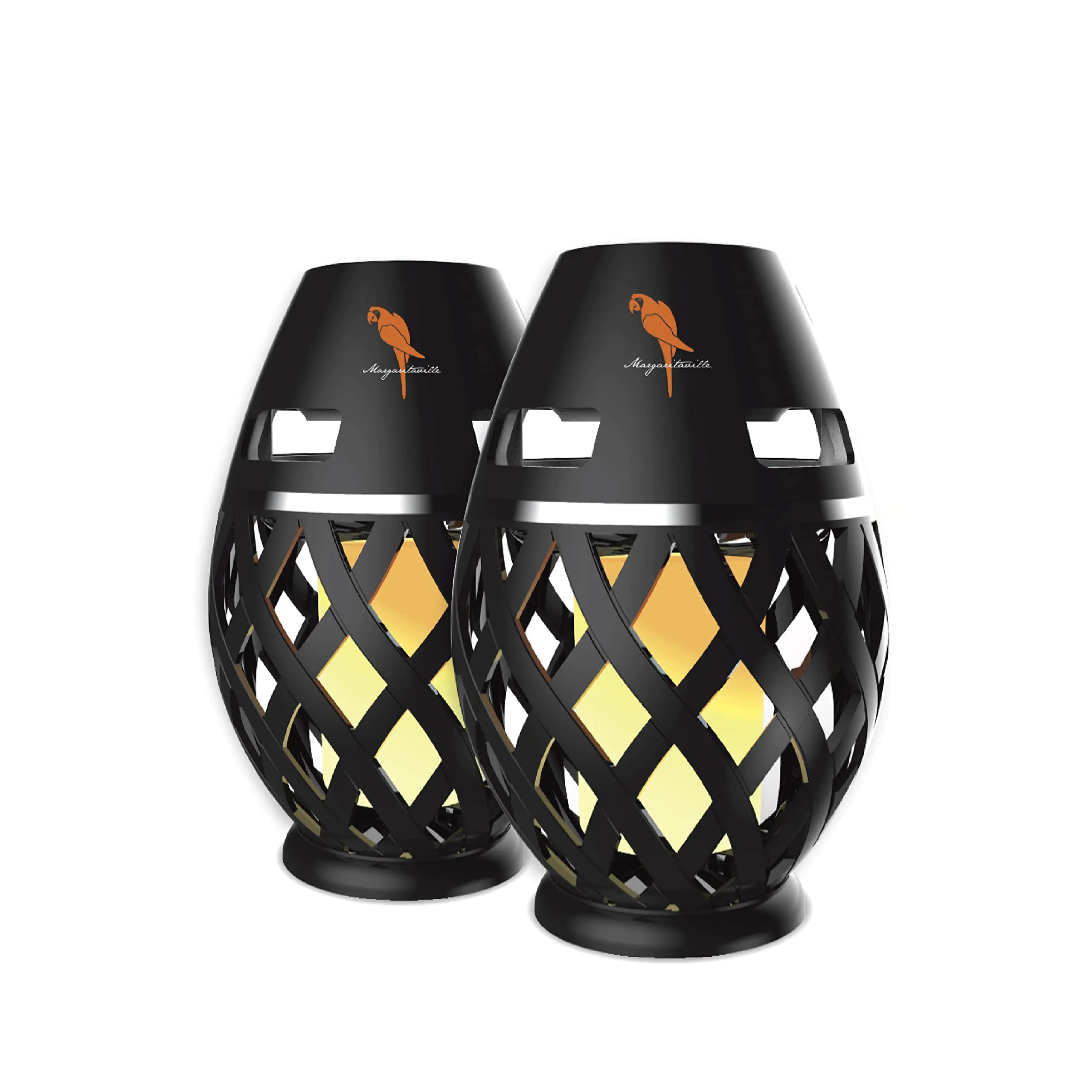 TikiFlame Bluetooth Speaker Duo - Portable LED Party Lights